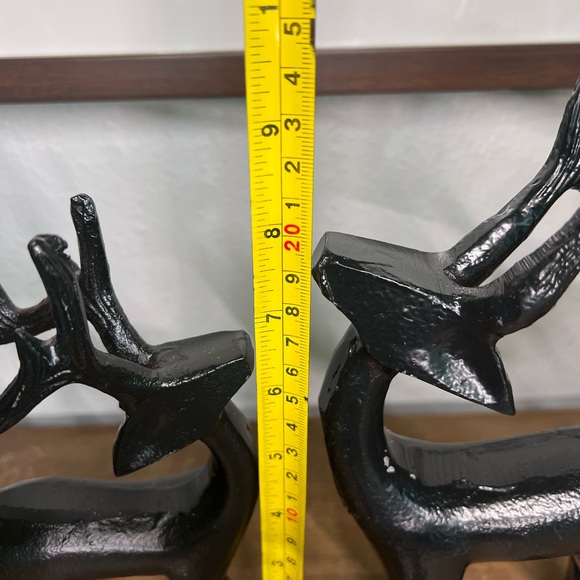 Set of 3 Black Metal Modern Traditional Reindeer - Picture 4 of 6